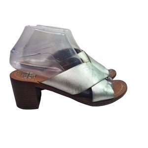 Tory Burch Montrose mirrores silver criss cross sandals